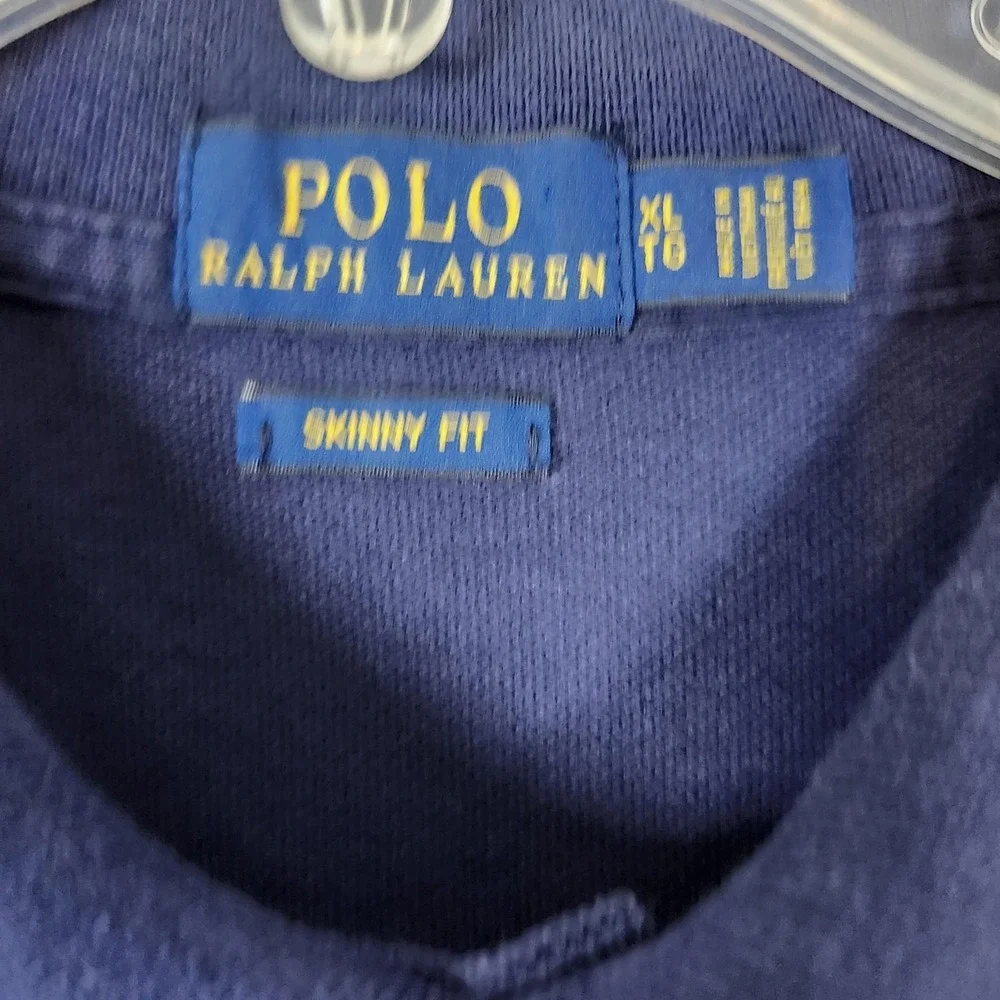 Polo Ralph Lauren Polo Shirt Mens XL Skinny Fit Big Pony Classic Rugby Extra Lar